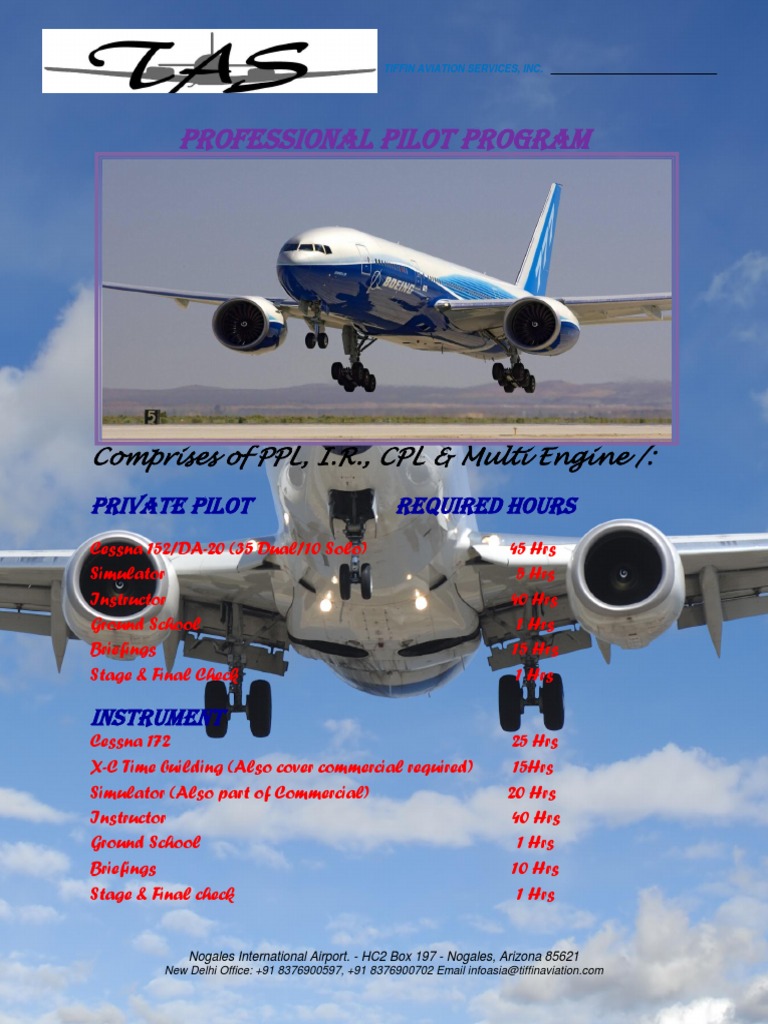 Professional Pilot Program Package USA | PDF