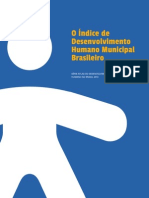 O Índice de Desenvolvimento Humano Municipal