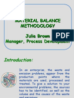 Material Balance Methodology