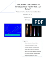 Diagramas de Flujo Efecto Fotoelectrico y Espectros A La Flama