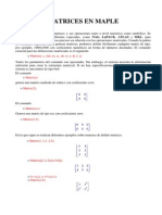 Matrices Maple