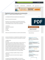 Organizacion Previa de Elaboracion de Presupuestos - Documentos - Arceliakim