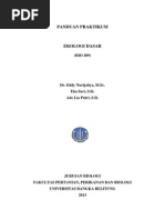Download Panduan Praktikum Ekologi Dasar 2014 by Yudi Wahyono SN214798165 doc pdf