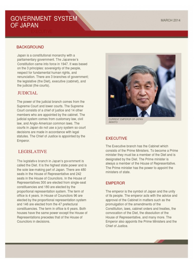 Japan's Government Structure Explained | PDF | Constitution | Virtue