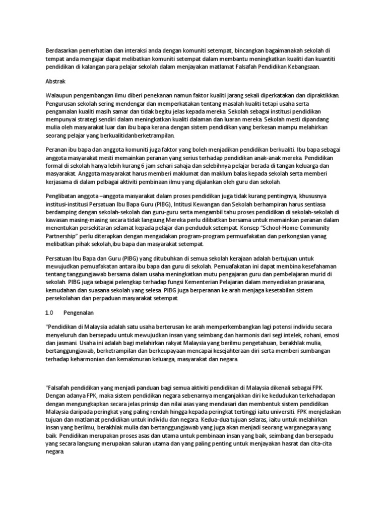 Perann Komuniti Pdf