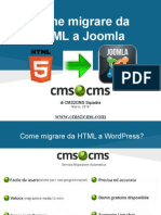 Come Migrate Da HTML a Joomla
