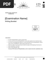 HSC Exam Writing Booklet Instructions | PDF | Qualifications ...
