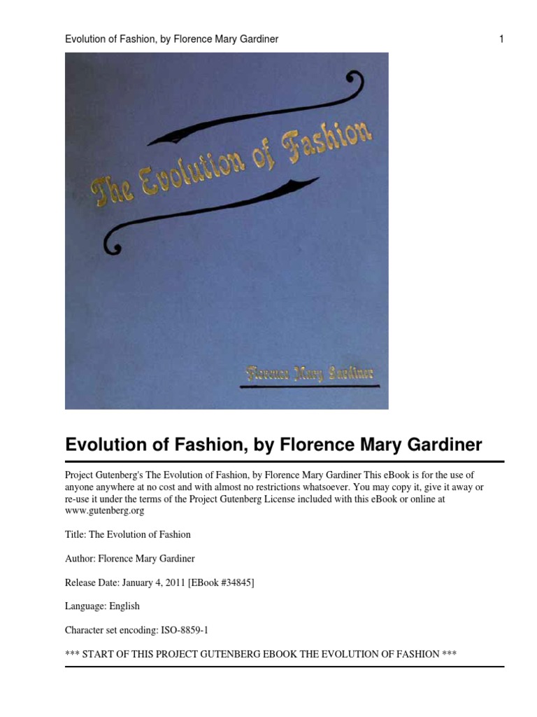 Evolution of Fashion Through Ages | PDF | Dress | Clothing