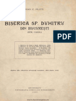 Ioan Filitti - Biserica Sf. Dumitru din Bucureşti