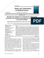 Biological Investigations of Antioxidant-Antimicrobial Properties and Chemical Composition of Essential Oil From Lavandula Multifida