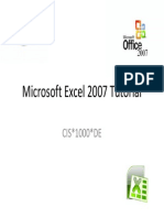 Excel 2007 Intro