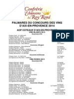 Palmares Du Concours 2014