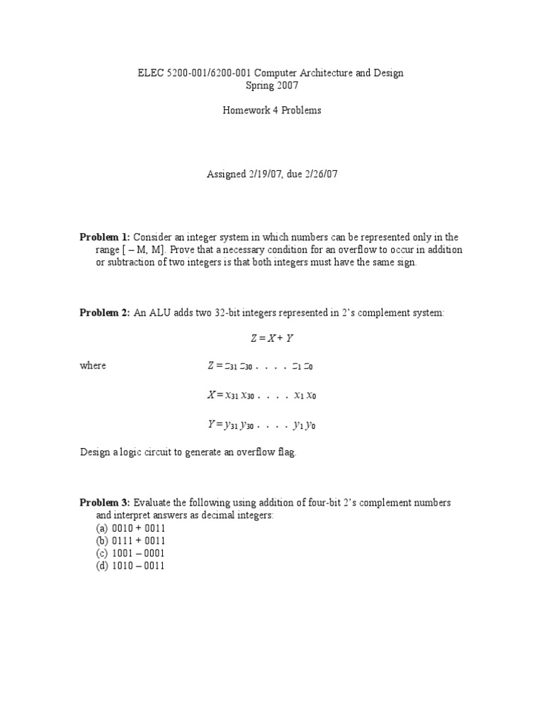 Computer Architecture Homework 4 Solutions | PDF