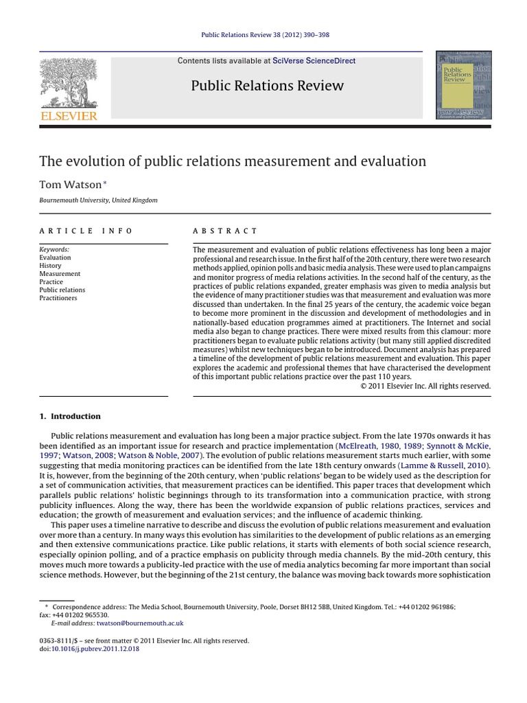 research paper on public relations pdf