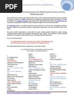 Relationship Between The World Economic Forum and The Bilderberg Club