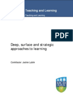 2a Deep Surfacestrategic Approaches to Learning