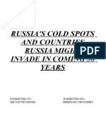 Russia'S Cold Spots and Countries Russia Might Invade in Coming 50 Years