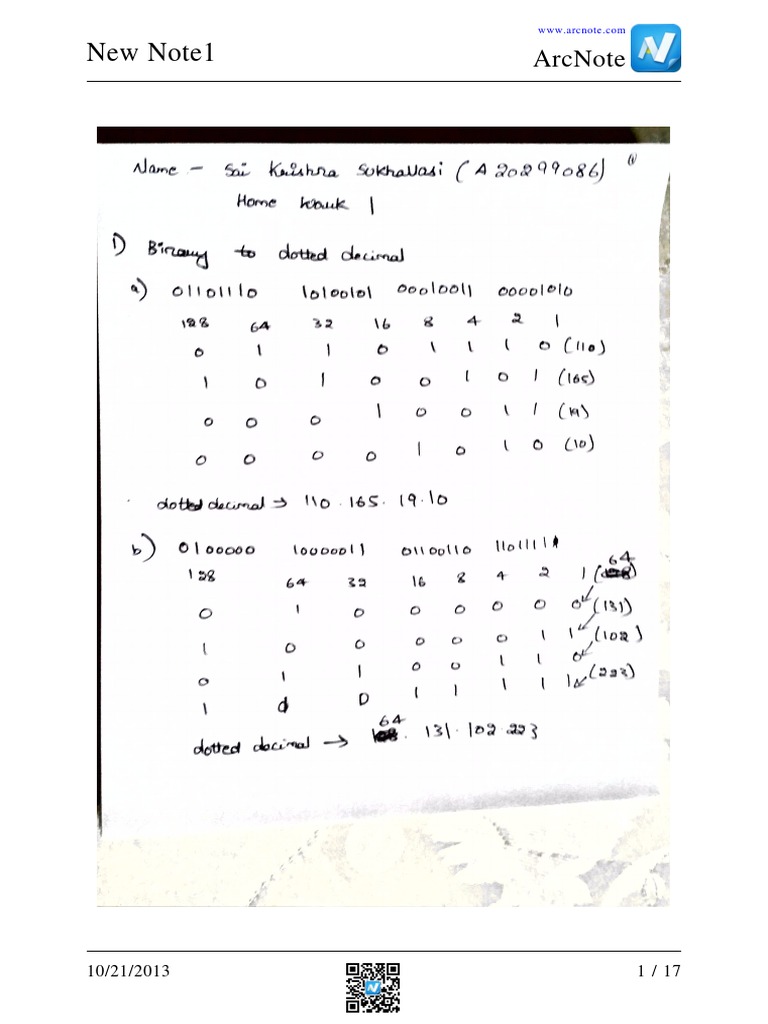 ArcNote Document Overview | PDF