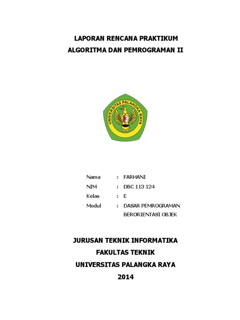 Laporan Rencana Praktikum Modul I | PDF | Metode & Bahan Ajar | Komputer