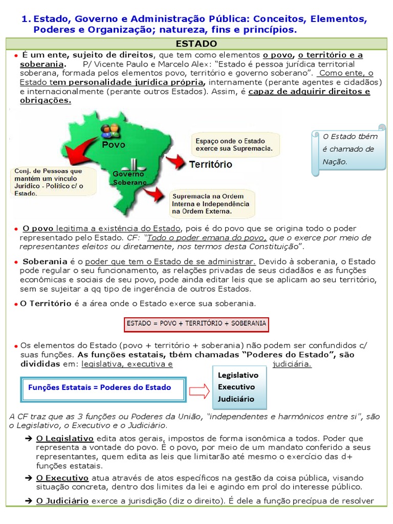 Estado, Governo e Administração Pública | PDF | Federação | Estado