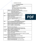 Calendario Escolar 2014