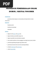 Pemeriksaan Rectal Toucher | PDF