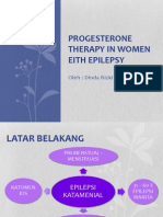 journal therapy progesterone in women with epilepsy