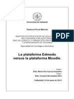 Plataforma Edmodo Vs Moodle