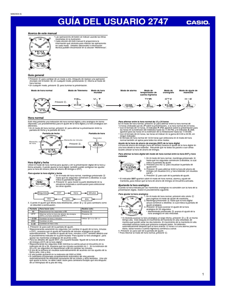 casio illuminator user manual
