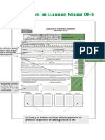 Forma OP-5 pasaporte