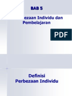 Perbezaan Individu Dan Pembelajaran