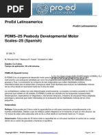 Escala de Desarrollo Motor PDMS-2 | PDF | Sicología | Salud y bienestar