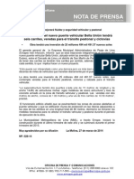 NP. 028-14 Construcción Del Nuevo Puente Vehicular Bella Unión Tendrá Seis Carriles, Veredas para El Tránsito Peatonal y Ciclovías