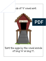 Sounds of y Vowel Sort