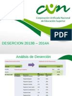 Deserción 2013B - 2014A