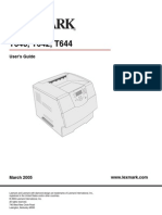 Lexmark T644 User Guide