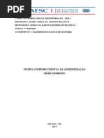 TEORIA COMPORTAMENTAL DA ADMINISTRAÇÃO (BEHAVIORISMO).docx