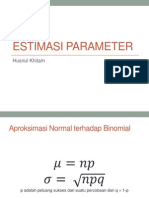 3. Estimasi Parameter