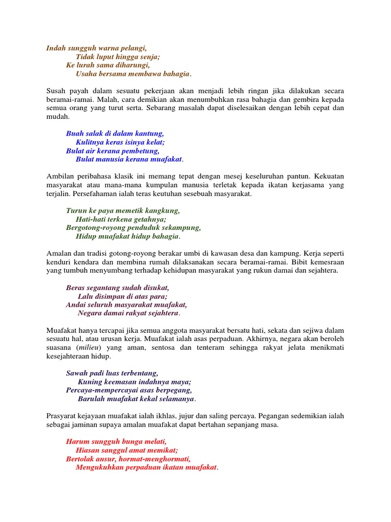 Pantun 4 Kerat Pdf
