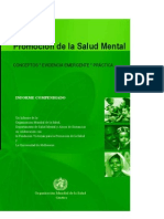 Promocion de La Salud Mental 2014