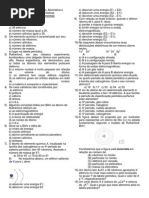 Lista - prop da materia - atomistica - prop periódicas