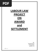 Award & Settlement