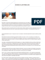 Carta Del Papa Francisco A Las Familias