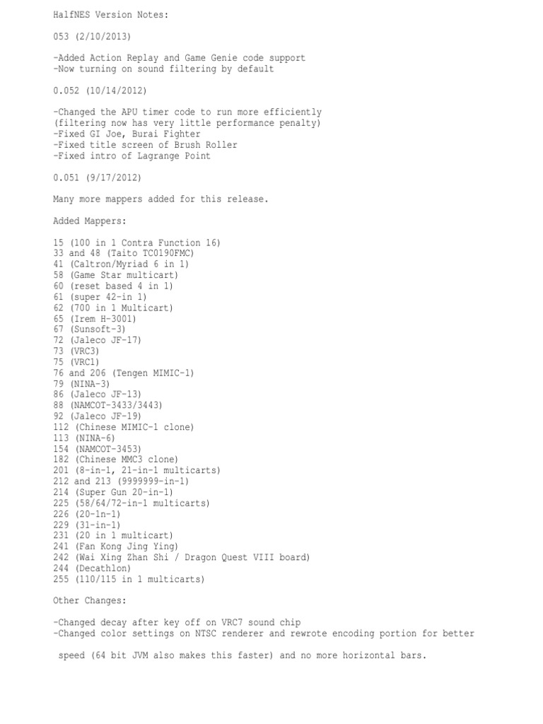 Nes Game Genie Codes