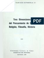 Tres Dimensiones del pensamiento de Bello. Religión, filosofía, historia. 1965