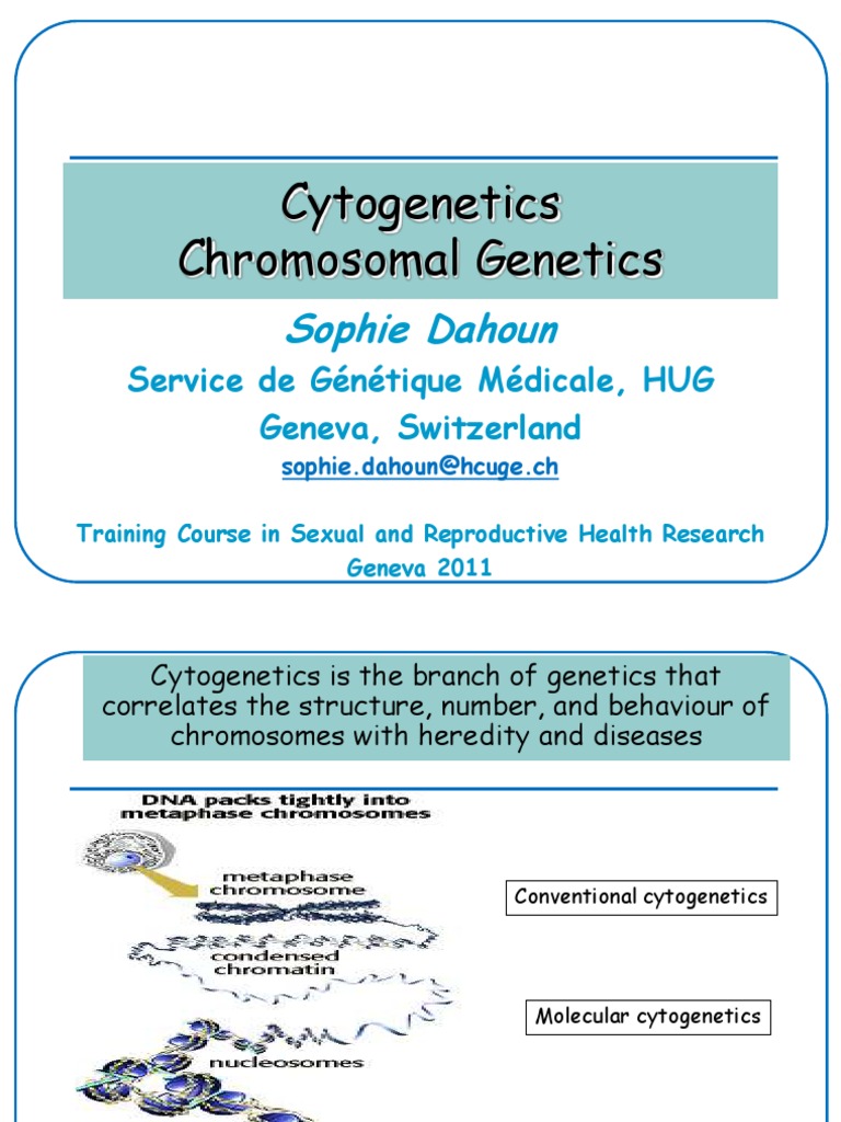 Cytogenetics  Meiosis  Cytogenetics