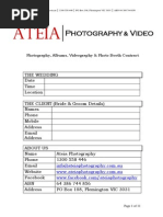 Wedding Contract - Ateia Photography