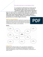 FORMAS DE ORGANIZAR LA INFORMACIÓN- Silvestri Juan, Curbelo Lautaro