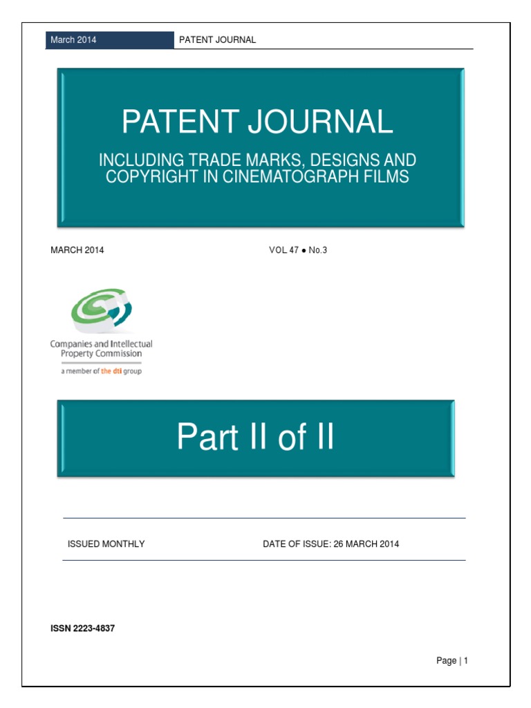 March 2014 - Part 2 of 2 | PDF | Patent Application | Trademark