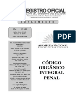 REGISTRO OFICIAL, Código Orgánico Integral Penal, Quito